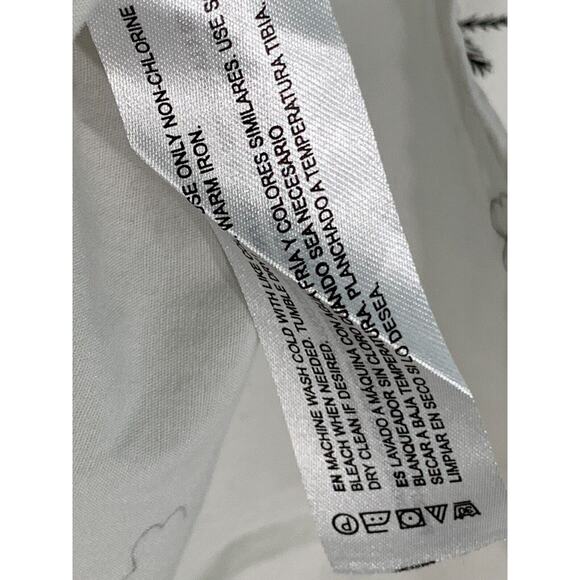 Denim & Flower Tropical Collection Palm Tree Button Down Shirt Large - Picture 12 of 12